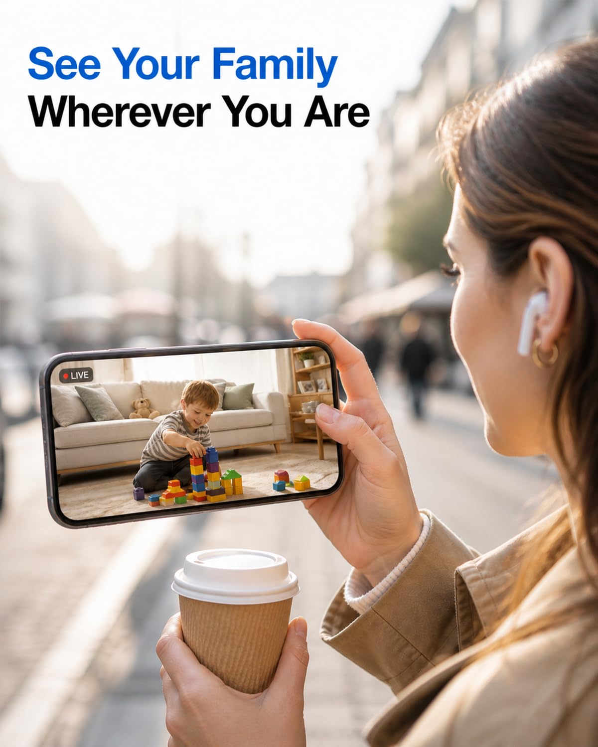 5G/2.4G Indoor Pan Tilt Security Camera,1080P House Cameras for Baby Monitor/Elder, WiFi CCTV Home Cameras, Alarm Sirene, Night Vision, Two Way Talk, SD/Cloud