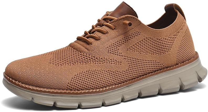 Wearbreeze Tênis Oxford masculino – Tênis de caminhada respirável estilo urbano para dias de trabalho casuais e viagens de fim de semana