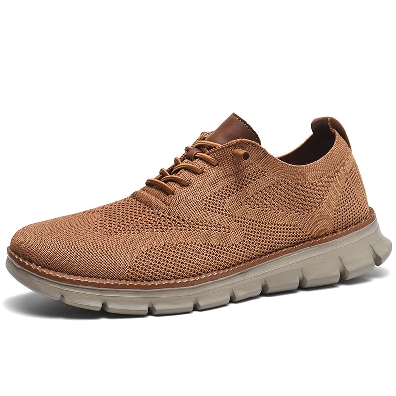 Image of Wearbreeze Men's Business Casual Oxford Sneakers - Lightweight Lace-Up Dress Shoes for Work, Travel & Daily Commute