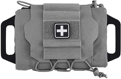 Miniatura 8 de Tactical Medical Molle - Bolsa de primeros auxilios con sistema de dos piezas, kit de micromedicina de emergencia, bolsa de caza (tamaño mediano)