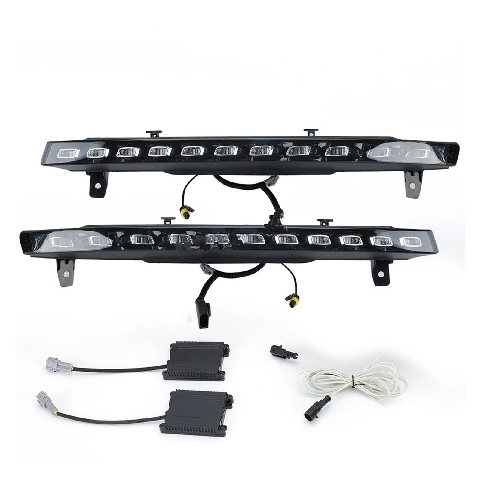 Luz LED De Circulación Diurna Para Q7 2010 2011 2012 2013 2014 2015 Dinámica Amarilla Intermitente DRL Impermeable 12 V Antiniebla Intermitentes Laterales Para Automóviles