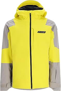 Amazon.com: Spyder Taos Shell Ski Jacket (Men's), Acid Yellow, X