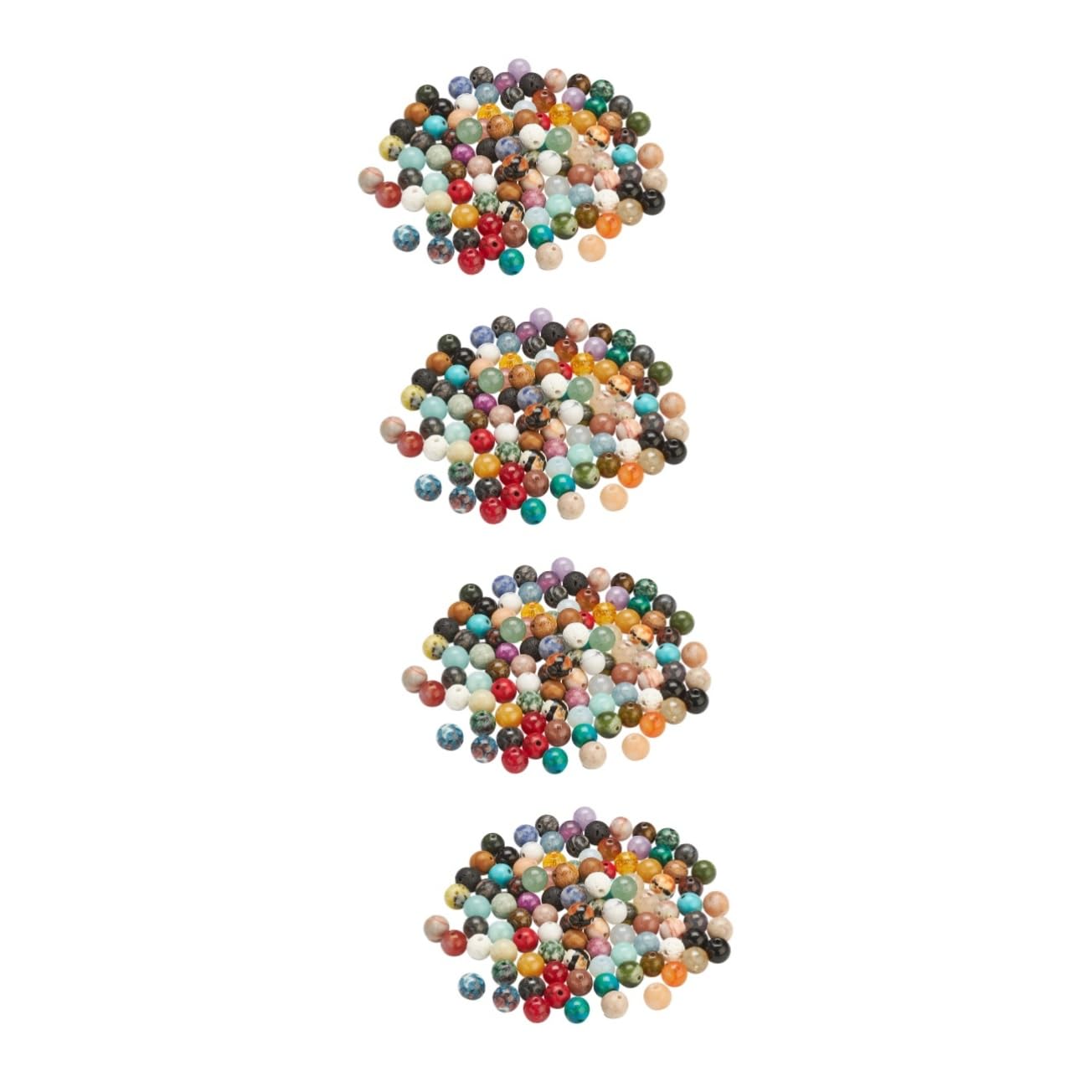 SHINEOFI 200pezzi Perline Di Cristallo Colorate Perline Rotonde Per Gioielli e Artigianato Facili Da Infilare Confezione Per Creazioni Fai Da Te