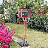 ✔ Tamaño total: 78 × 78,5 × 250 cm;Ajustable en altura del aro: 150-210cm;Tamaño Backboard: 78 × 55 cm;Tamaño de base: 78,5 x 54.5cm;Aro de baloncesto Diámetro: 43 cm;Peso: El agua o la arena de inyección de hasta 25-30 kg.