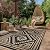 GENIMO Outdoor Rug for Patio Clearance, 5' x 8' Waterproof Plastic Straw Mat, Reversible Camping Carpet, Large Area Rugs Mats for Rv, Backyard, Deck, Porch, Picnic, Beach, Balcony, Black & Brown