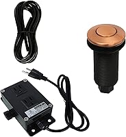 Vista 1 de Akicon Kit de interruptor de aire de cocina para triturador de basura, kit de interruptor de encendido/apagado de eliminación de desechos de doble