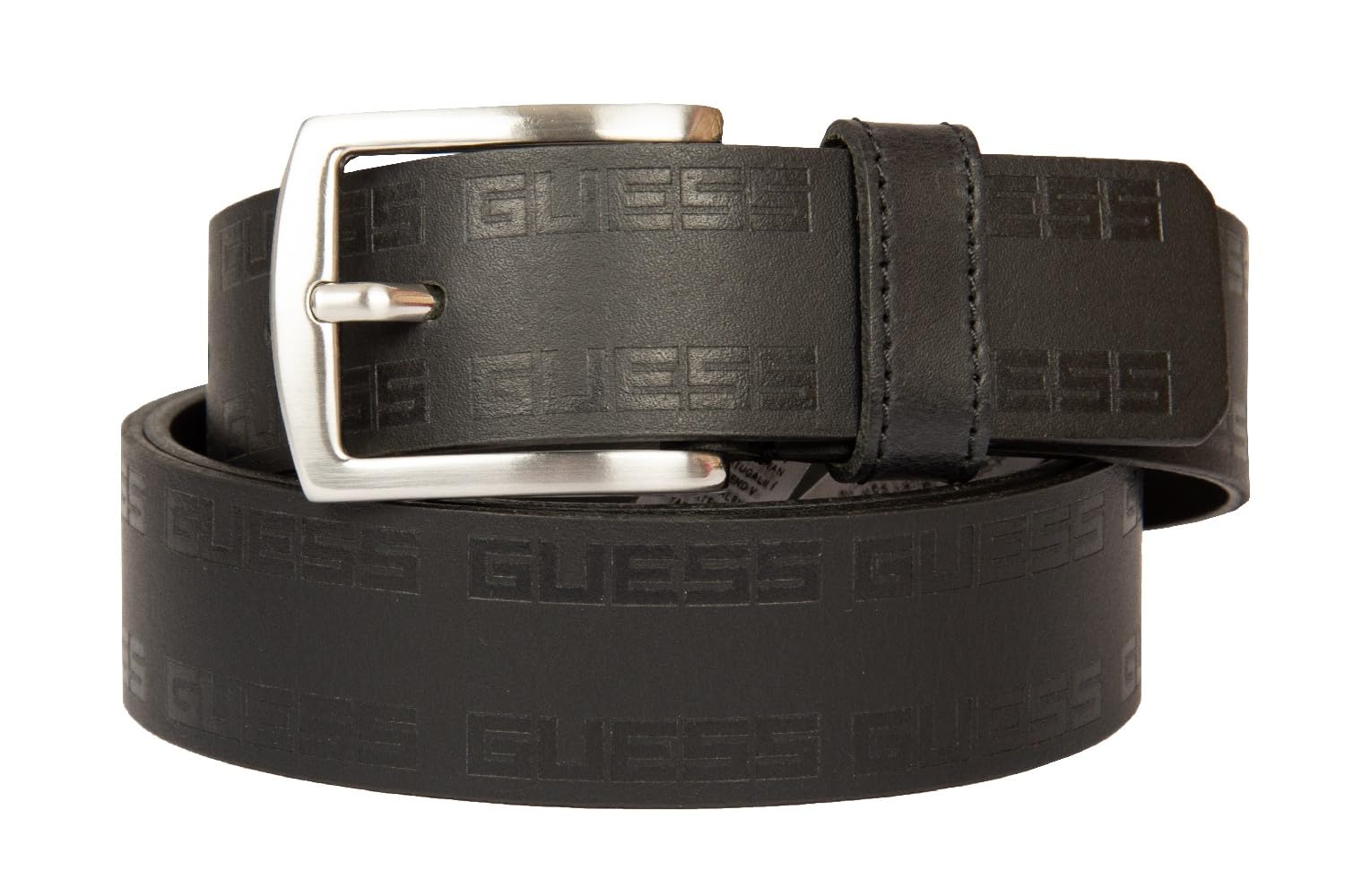 Ceinture en cuir Guess authentique et durable hauteur 3,5 cm