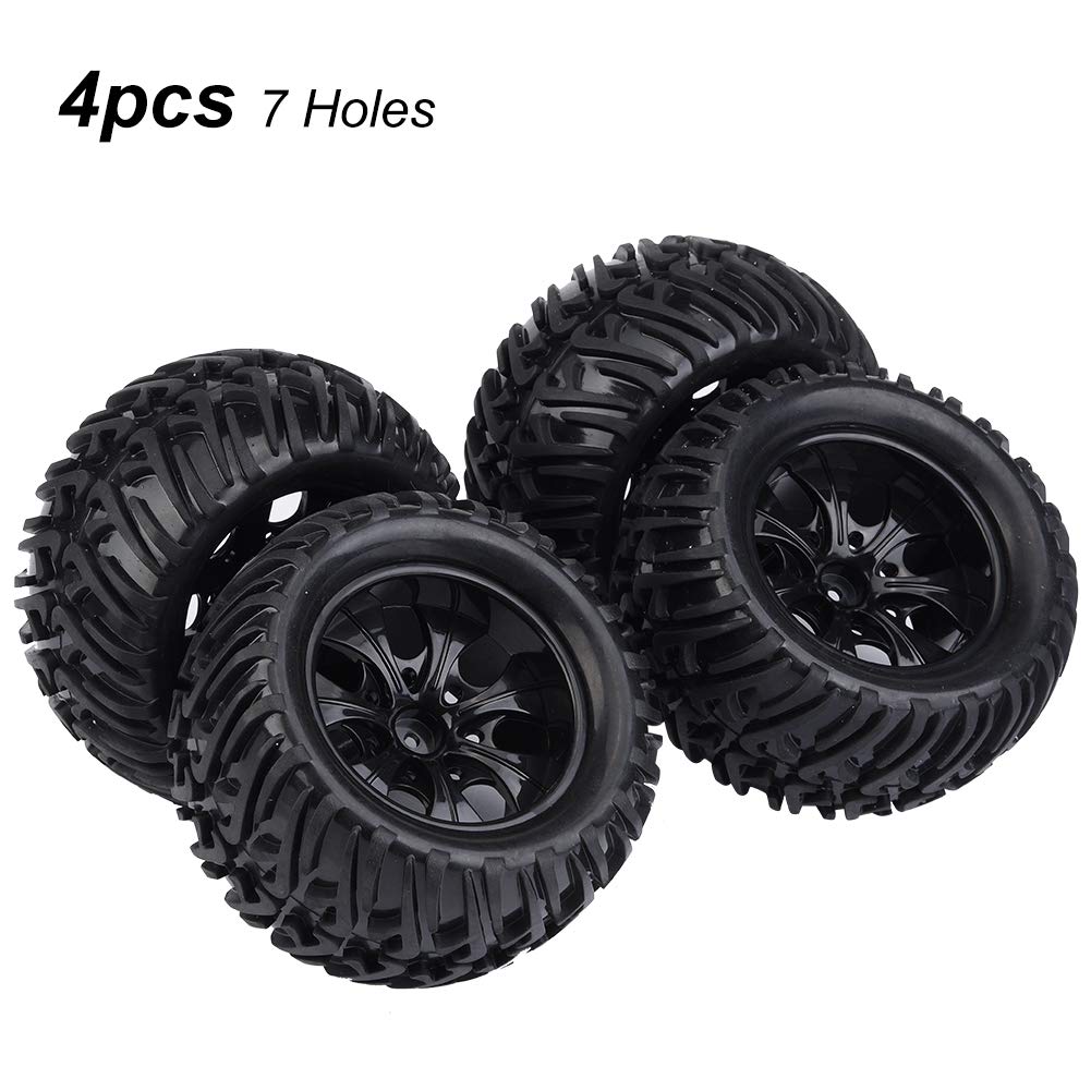 Oumefar RC-Reifen Set – 4 Stück, Ø80mm – Gummireifen Für MN86 RC-Auto, Ideal Für Gelände & Offroad