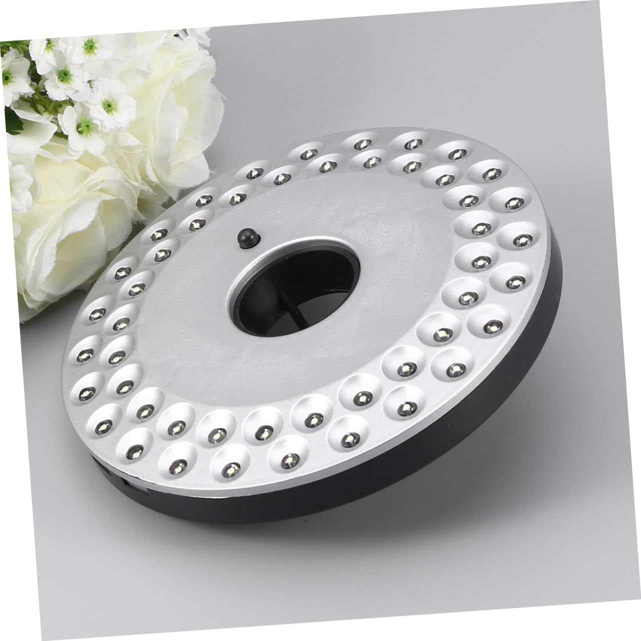 ARTIBETTER Camping Lamp Patio Umbrella Light Solar Powered Tent Light Round Discs for Camping Hiking