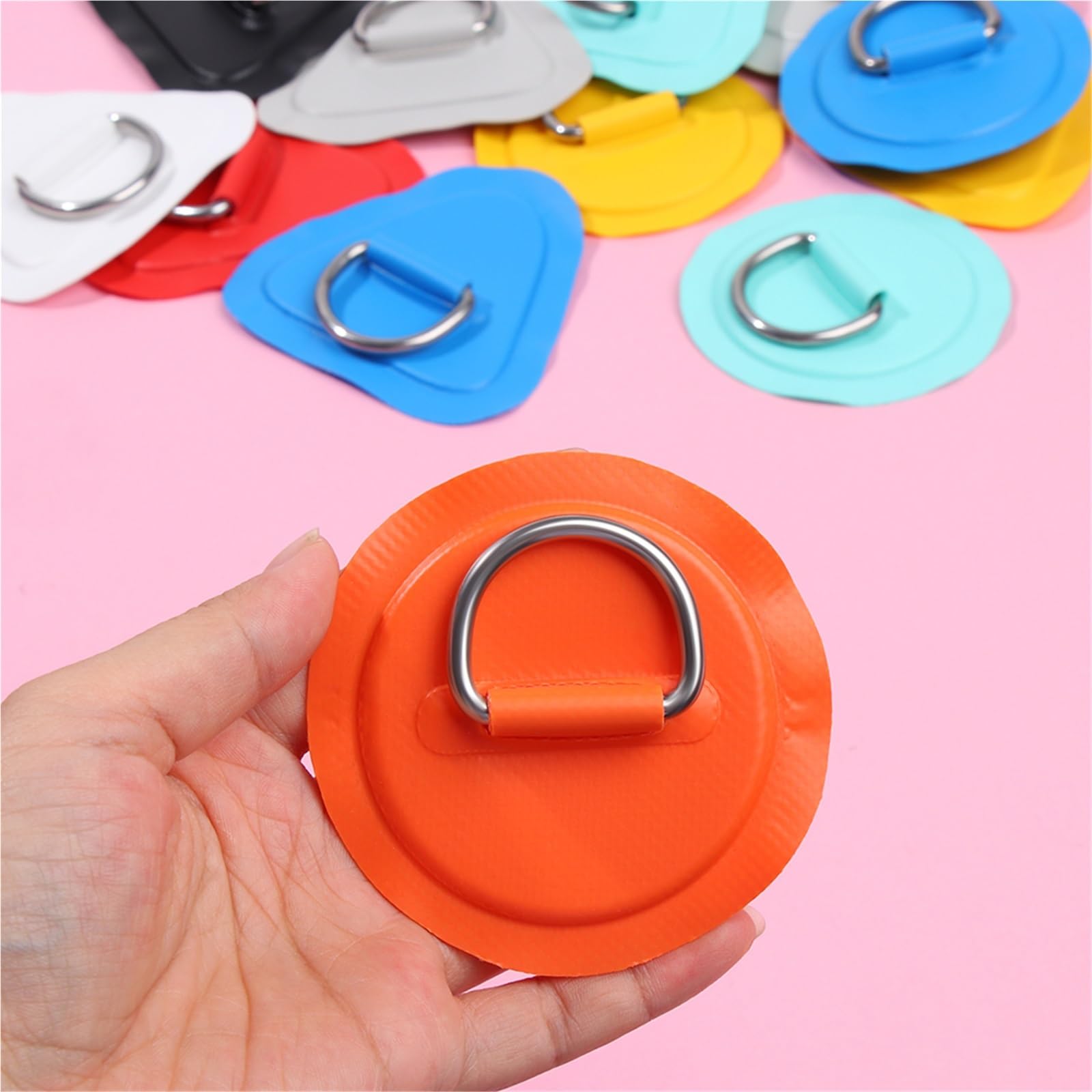 PVC-D-Ring-Patch mit 316-Edelstahlring