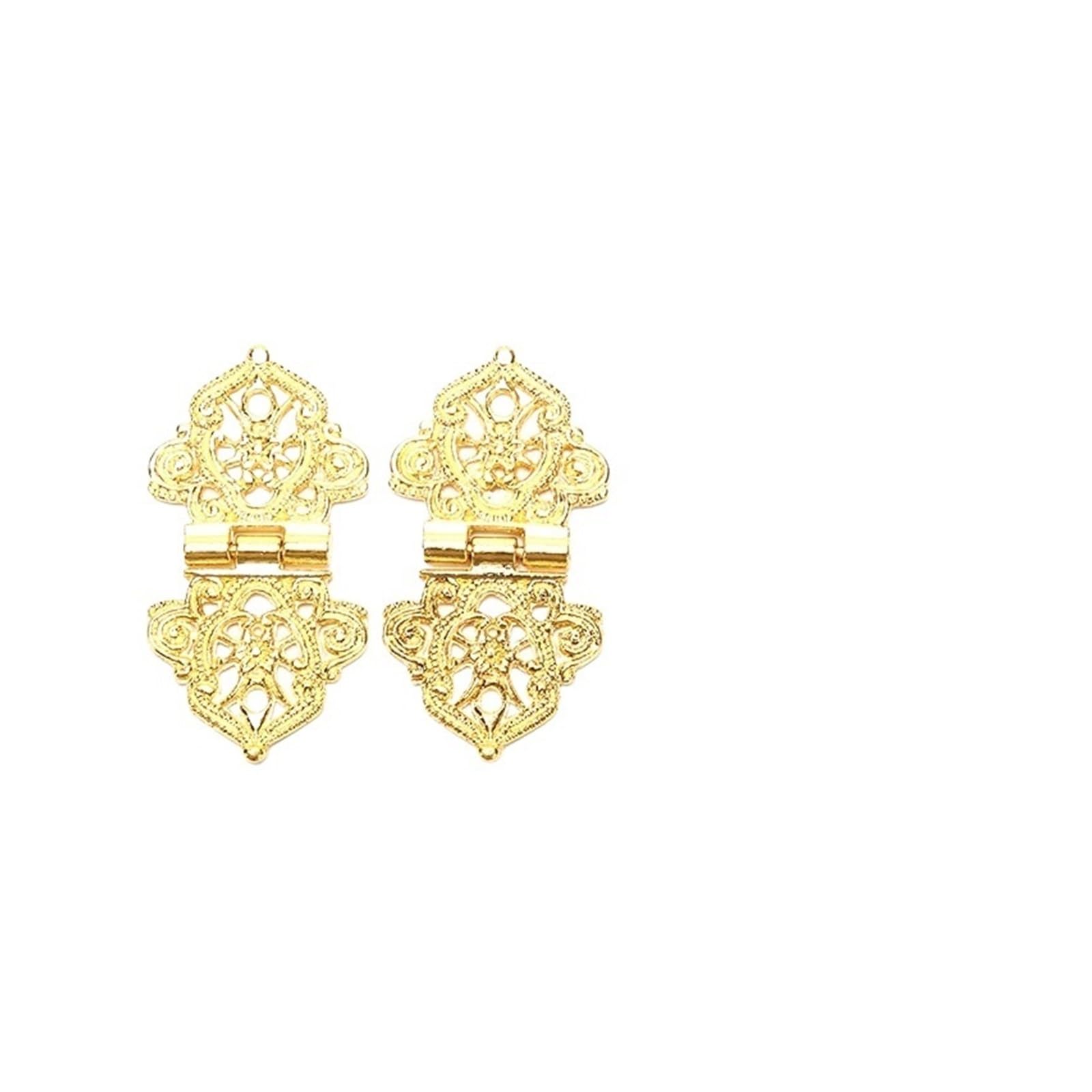 Charnières à fleurs en dentelle dorée pour sublimer vos coffrets