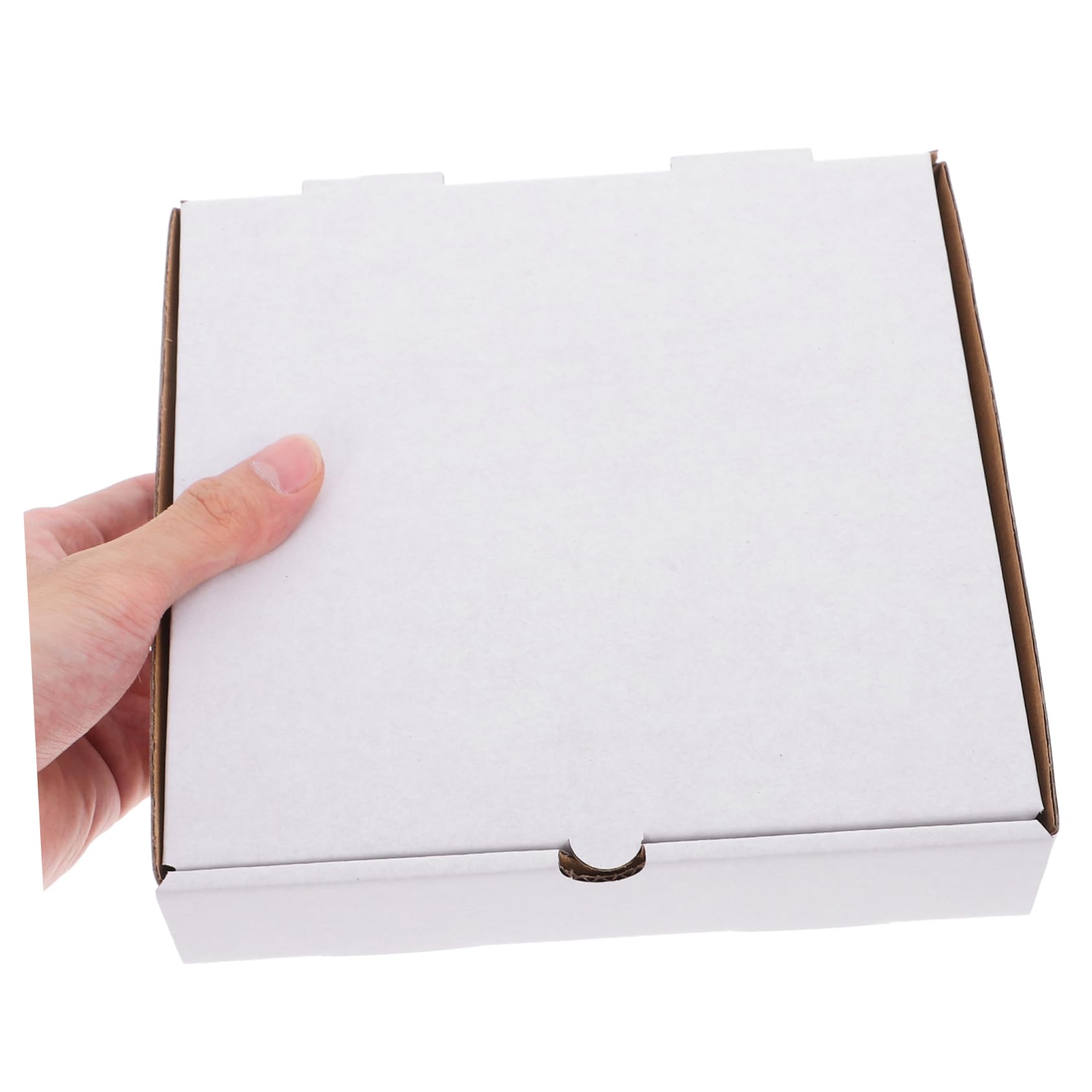 Scatole per Pizza Bianche in Carta Kraft Ondulata 30 Pezzi | Asporto e Conservazione Alimentare, Formato Piccolo 7 Pollici, Confezione da 30 Pezzi