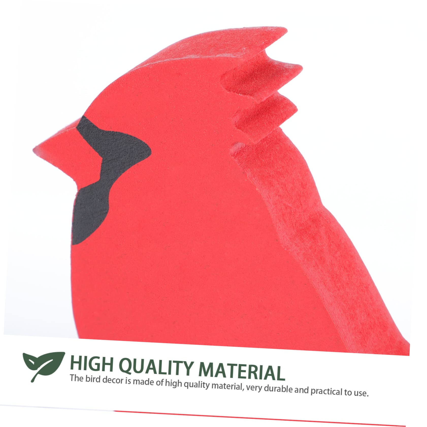 Cabilock 5 Sätze Vogel Aus Holz Mini-Weihnachtsbaum Weihnachtslichter Kardinale Außendekoration Weihnachtshaus Weihnachtsaufbewahrung Fuchs-Ornament Christbaumschmuck Rot 4 Stück * 5
