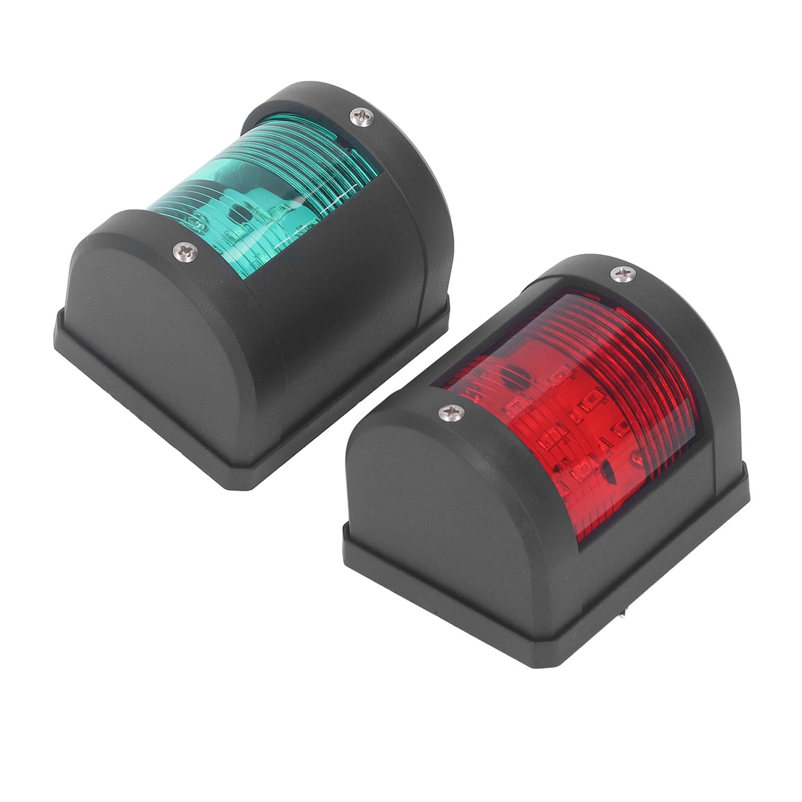 Luci di Navigazione, Luci di Poppa a LED 2 Pezzi, Strisce Luminose Marine IP54 per Luci per Barche Luce di Prua e di Poppa PC Tribordo Verde Porta Rossa Angolo del Fascio di