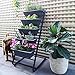 4FT Vertical Garden Freestanding Elevated Planter with 5 Container Boxes Outdoor Elevated Raised Bed (4 FT, Dark Grey)