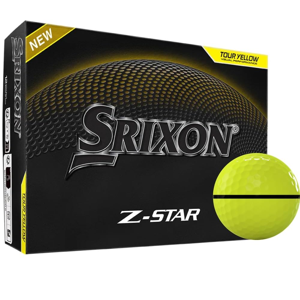 Srixon Z-Star 9 Yellow AlignXL Golf Balls - 2025 Model