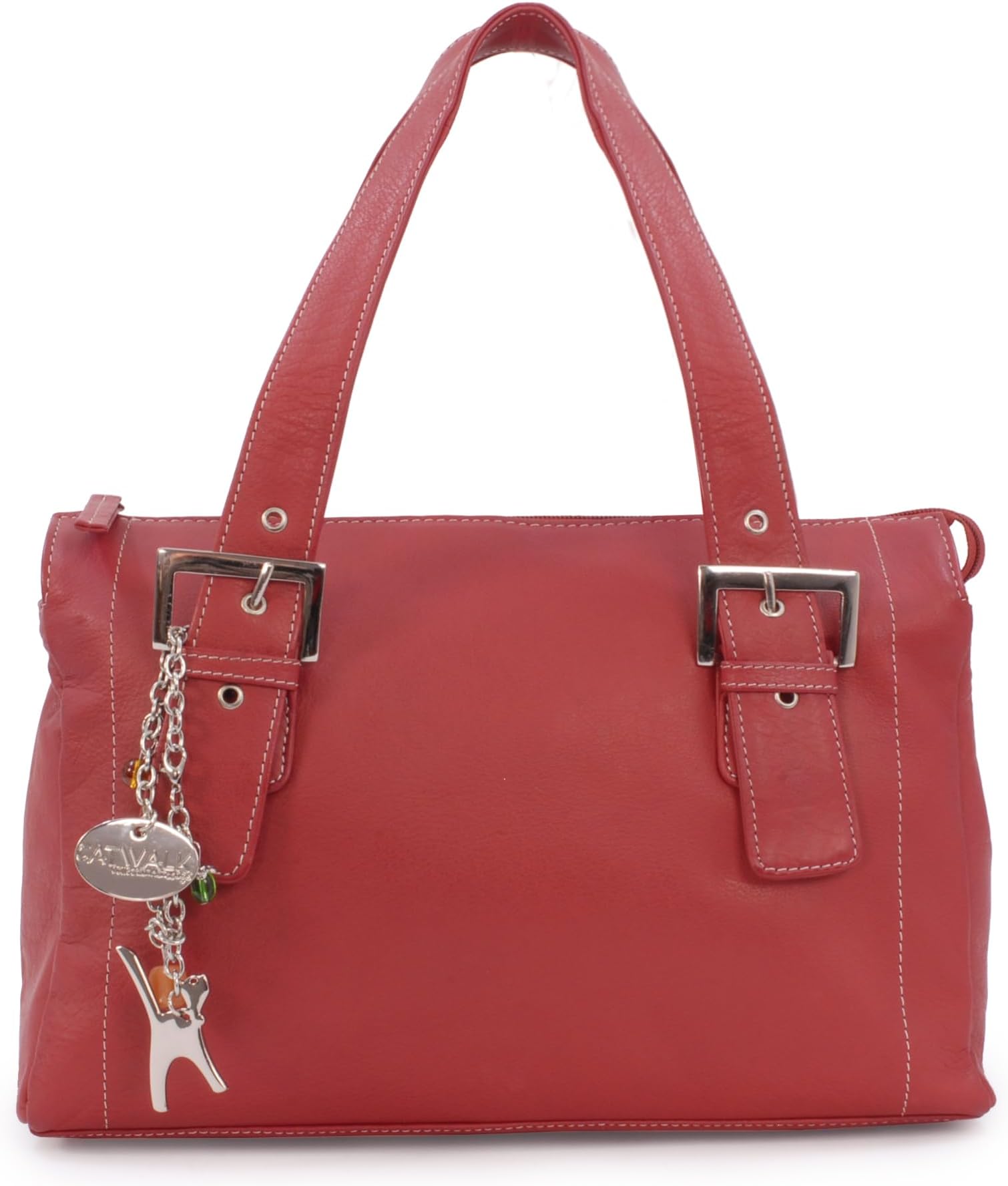 Catwalk Collection Handbags - Sac Bandoulière Femme En Cuir - Sac Matelassé Moyen - Sac à Main Avec Bandoulière Réglable Et Détachable - HAYLEY - Bleu