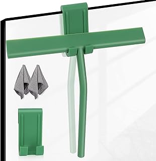 Sponsored Ad - Masthome Shower Squeegee for Glass Doors, 9 Inch Silicone Squeegee with Hook, Small Squeegee for Bathroom, ...