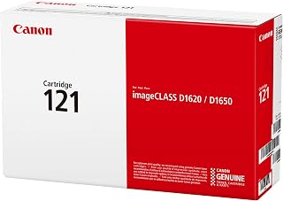 Canon Genuine Toner Cartridge 121 Black (3252C001), 1-Pack, for Canon imageCLASS D1650, D1620 Laser Printer
