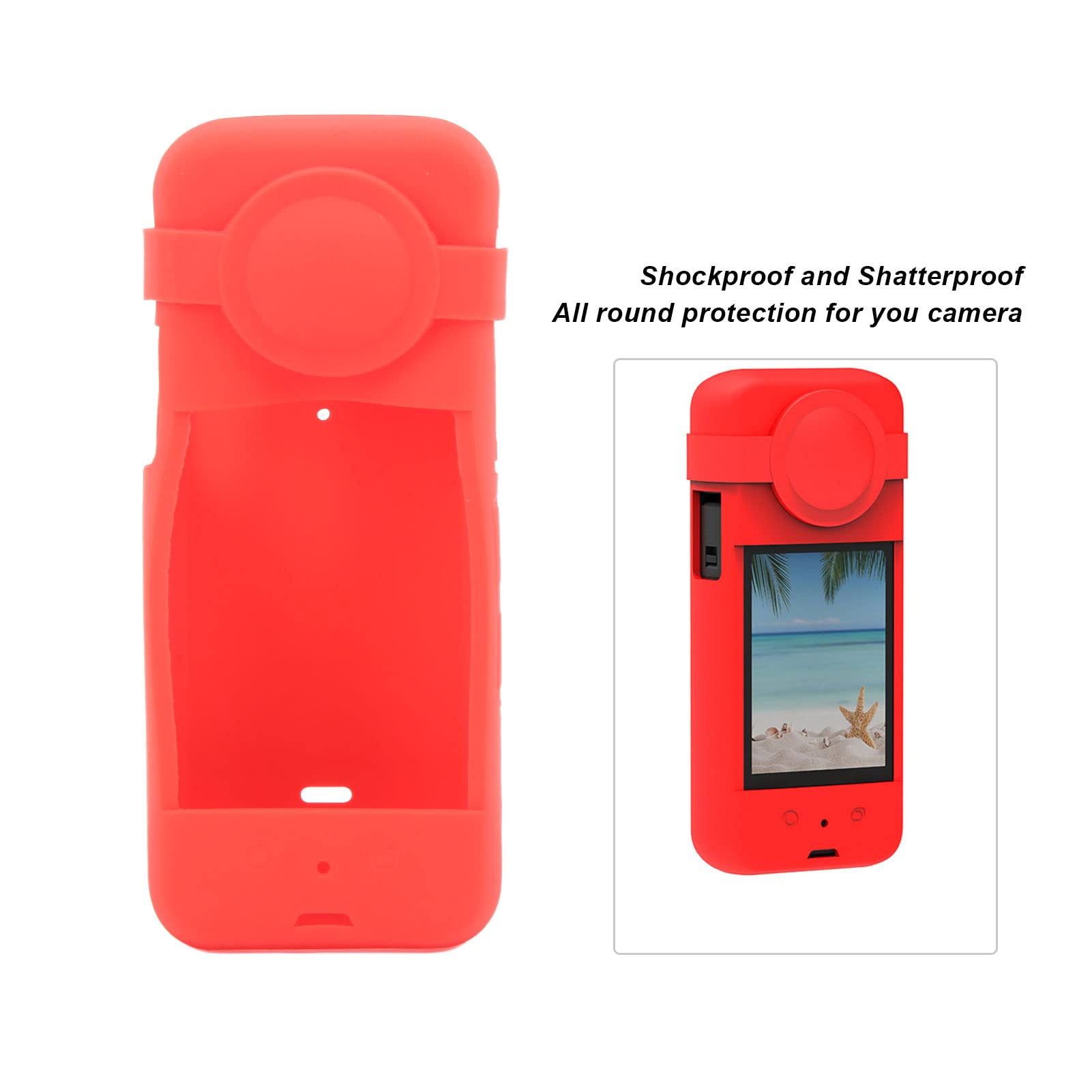 Hensych 1 étui De Protection En Silicone Avec Couvercle D