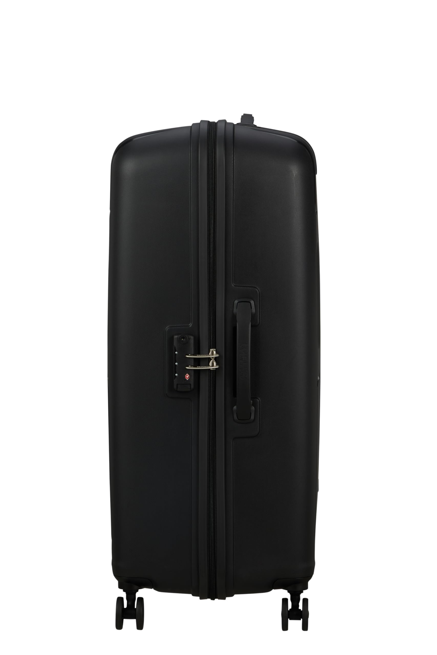 American Tourister Ellipso - Duza Twarda Walizka 79 cm, Lekka Walizka Podrózna z 4 Kólkami, Zamek TSA, Walizka Rejestrowana 104L - 3.80 KG - Czarny (Black)