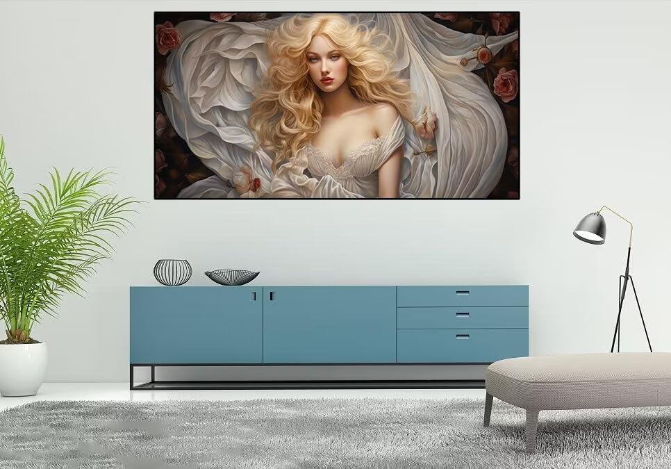 Diamond Painting Fille Ange 90x180 cm - Peinture Diamant Grand Format