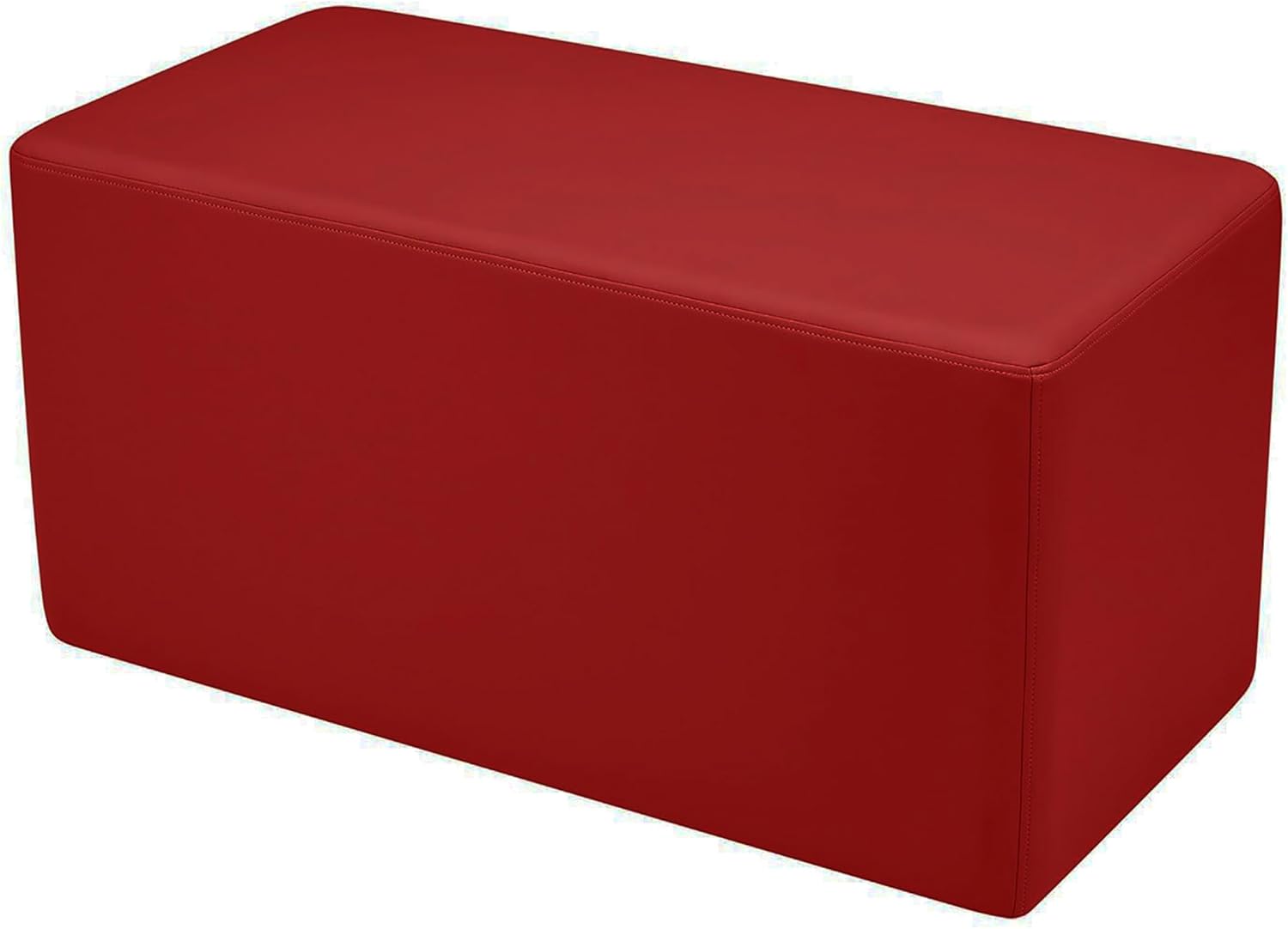 FDP Pro Series 36" x 18" Rectangle Accent Ottoman Bench (12" Height); Hand Upholstered Commercial Furniture for Hotel Lobby, Office, Restaurant and More; Seating, Footstool, Table Use - Navy