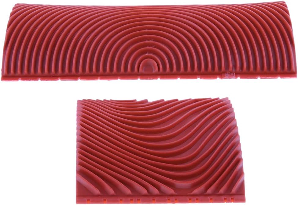2Pcs Wood Graining Rubber Painting