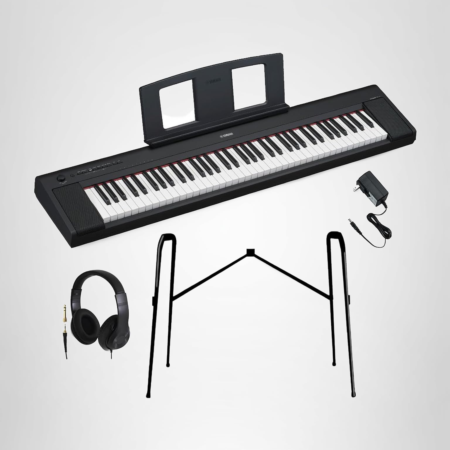 Amazon | YAMAHA NP-35B ブラック キーボード 76鍵盤 ヘッドホン・純正