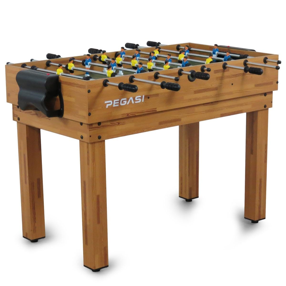 Pegasi Multikonsole 10 in 1 - Zusammenklappbar - Multifunkniertes Tischspiel - Tischfußball(Tischkiker)/Tischtennis/Air Hockey/Billard-Tisch