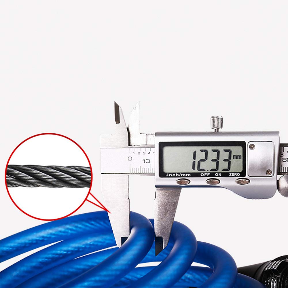 Candado de bicicleta Combinación de código de 4 dígitos Seguridad de bicicleta Candado de bicicleta de ciclismo antirrobo con soporte de candado Luz LED, para ciclos Bicicletas Motocicletas Scooters P