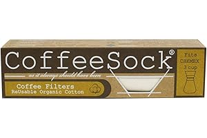 'The Original' Reusable 100% Organic Cotton Coffee Filters - 2 pack