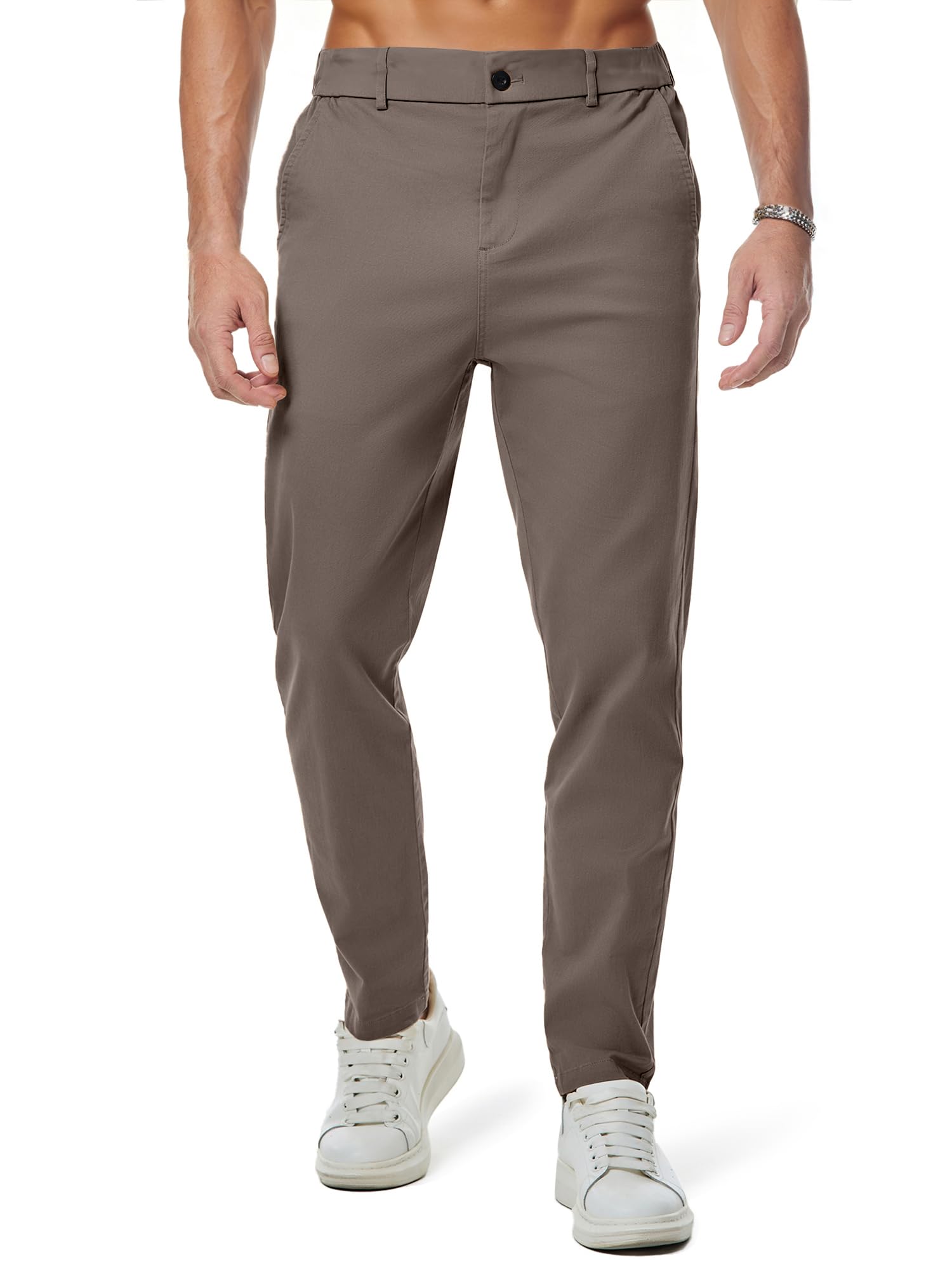 Elegancity Herren Chino Hose Casual Anzughose Baumwolle Hosen Herren Modern Stoffhose Stretch Business Arbeitshose Freizeithosen