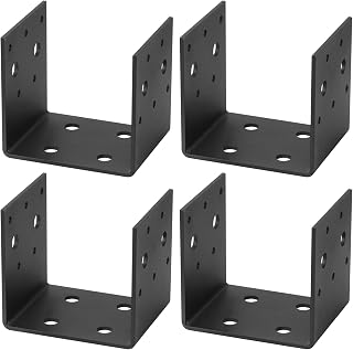 4 PCS 4x4 Post Bracket, Half Post Base