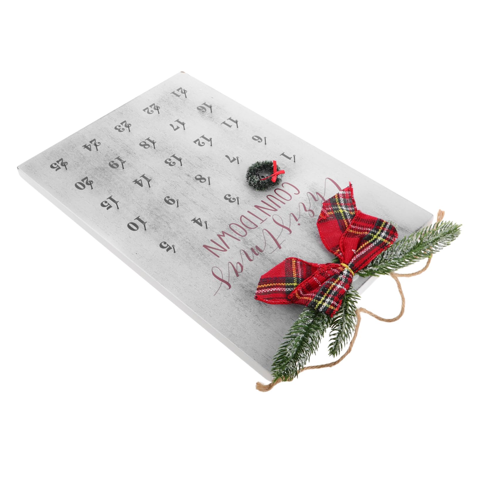 Rustikaler Weihnachts Countdown Wreath Kalender Für Weihnachten Handgefertigt Aus Hochwertigem Material Für Festliche Ihrem Zuhause Oder Büro