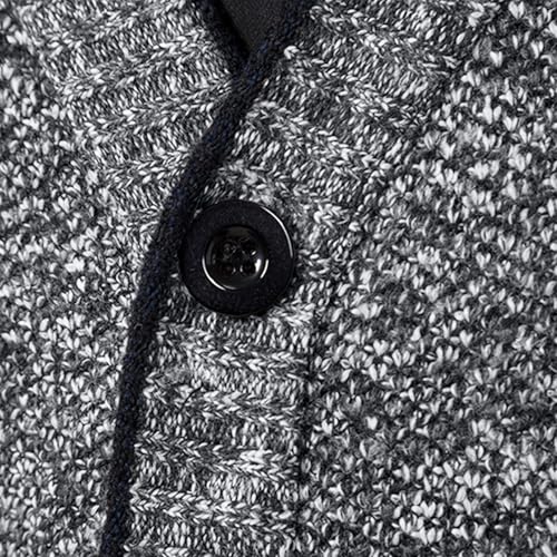 Dgoopd Button Down Sweaters for Men Knit Long Sleeve V Neck Sweater Casual Cardigan Sweaters Fall Sweaters with Pockets4