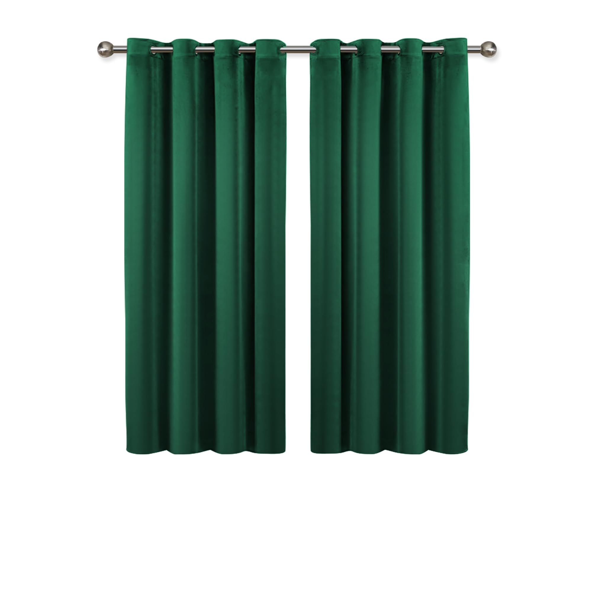Ir Imperial Rooms Green Imperial Rooms Crushed Velvet Curtains 46X54 Eyelet Fully Lined Blackout Curtains Soft Ring Top Curtains For Living Room Bedroom With Matching Tie Backs (116Cm X 137Cm)