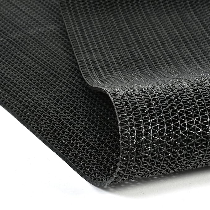 Anti Skid & Multipurpose Rubber Mat/Bathroom Mat/Shower Mat/Carpet/Rugs/Rainmat/Swimming Pool Mat(BLACK-2X4)-image-28