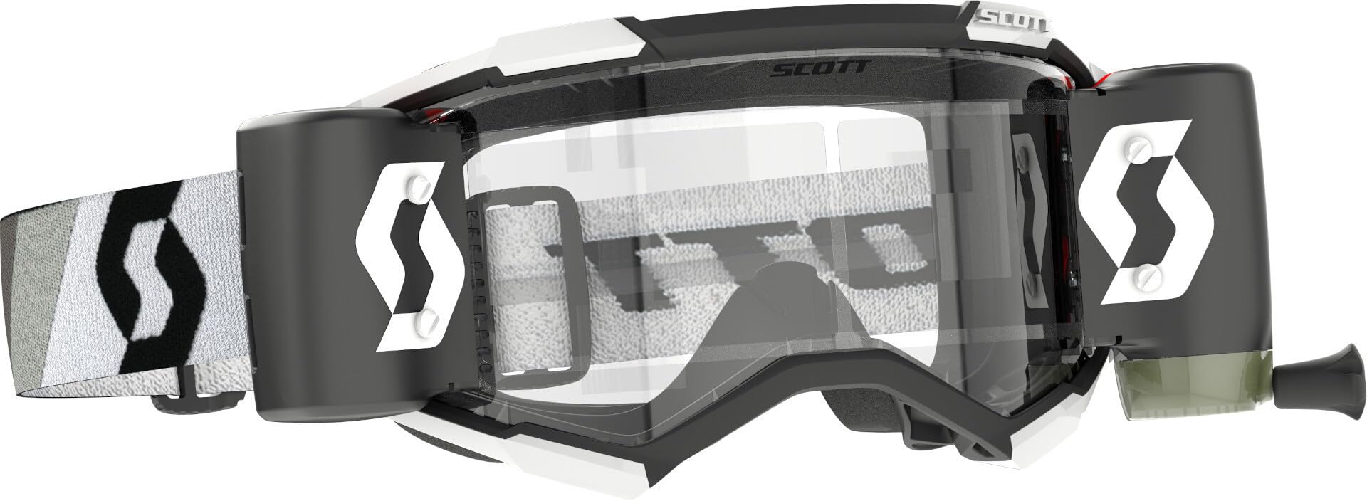 Scott Fury WFS MX Goggle Cross/MTB Brille schwarz/weiß/klar Works