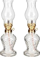 Vista 1 de 2 faroles de vidrio de queroseno para lámpara de aceite, lámparas de aceite vintage para uso en interiores, lámpara de aceite de cámara, lámpara