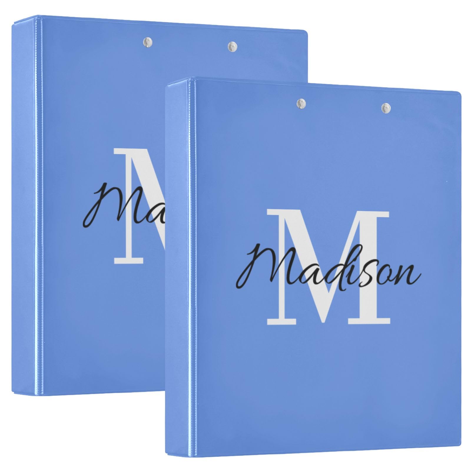 Raccoglitore personalizzato con nome Raccoglitore a 3 anelli personalizzato da 1,5 pollici decorativo carino raccoglitore a tre anelli con clip in metallo antiscivolo Notebook per lavoro scuola