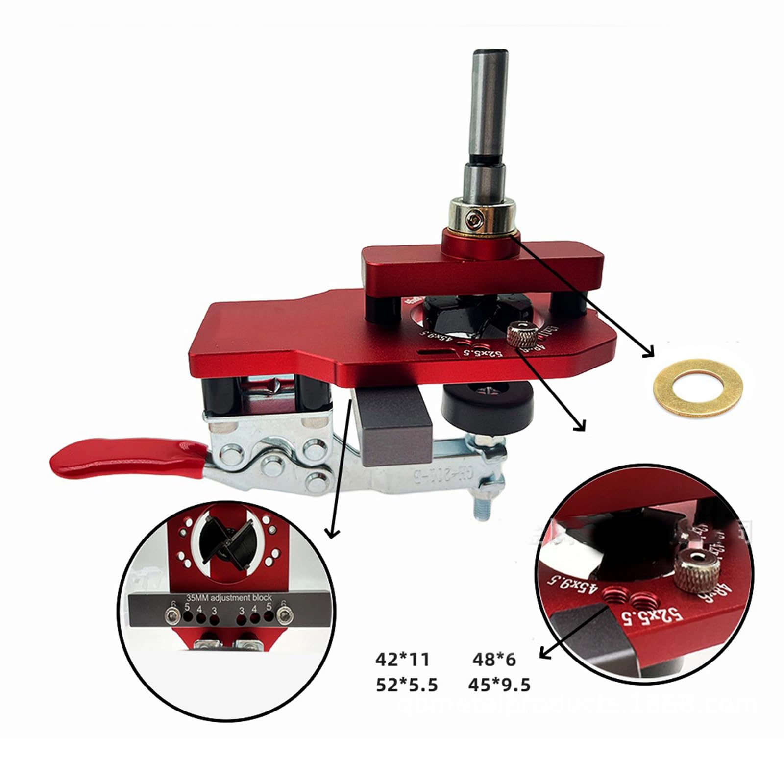 Gabarit De Charnière Simple 2 En 1 S1 Avec Arrêt De