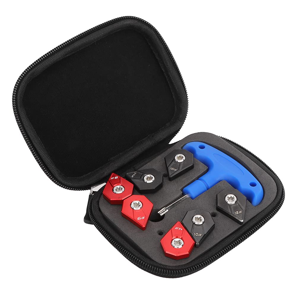Yuecoom 1 Set Golf Weight Tool Kit, Portable Quality Golf Clubs Head Wrench Accessory with 7 Weight Screws Tool Kit