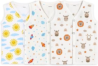 Kidbea® Newborn Baby Jhabla Unisex | 100% Cotton Muslin Shirt | Soft & Breathable Summer Wear for Boys & Girls | Multiple Prints Infant Clothing