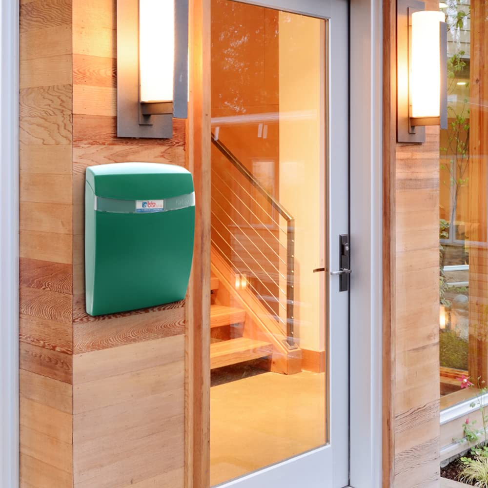BTV | Buzón de Pared Modelo Coral ABS | Buzon Exterior Moderno con Cerradura de Seguridad | 33x23.5x9 cm | Preparado para Bocacartas en Parte Trasera