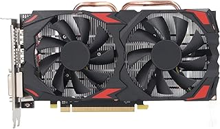 Naroote Placas de vídeo de computador, resolução RX580 8GB GDDR5 256bit com resolução 7680 x 4320, suporta DirectX 12 HD Multimídia Interface Graphics Cards for Desktop (RX580 8GB GDDR5 256BIT)