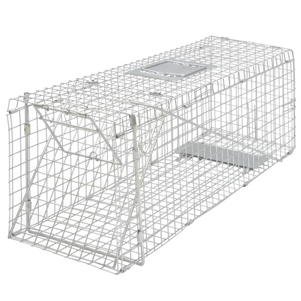 Trampa para Animales Vivos galvanizada 80 cm Jaula Trampa Pajaros Jaula Trampa Palomas