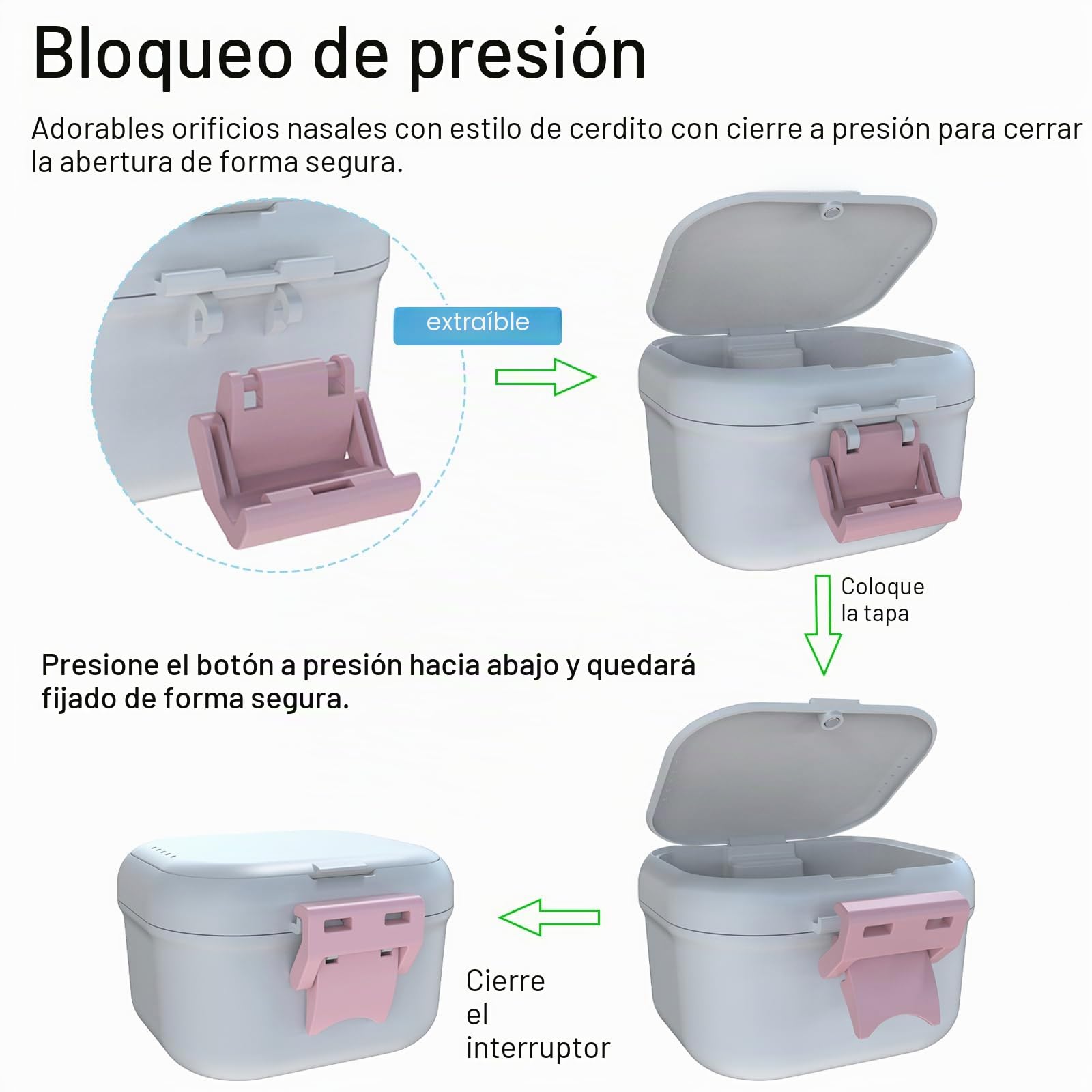 BVN Caja de prótesis con colador y protección contra fugas, caja de doble capa para retenedores, dentaduras y guías de mordida, caja de limpieza portátil y almacenamiento de viaje