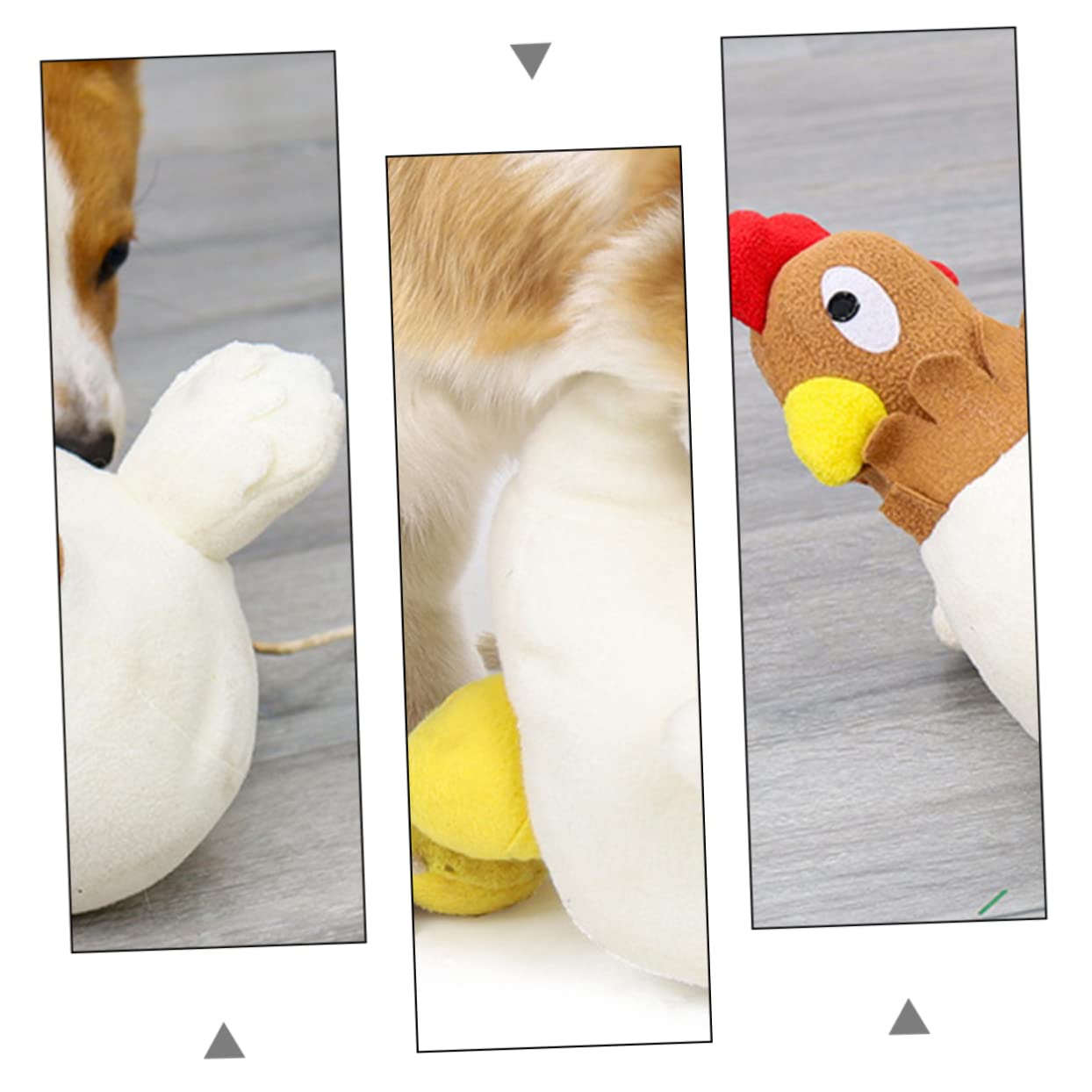 Kisangel 2pièces Jouet Peluche pour Chien Jouet De Décompression Intelligente avec Écoulement De Nourriture pour Animaux De Compagnie Design Drôle Et Attrayant