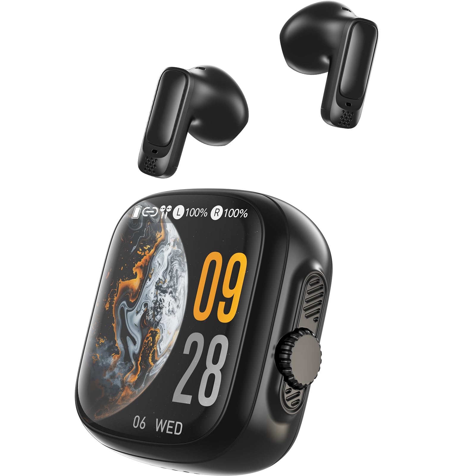 Relxhome NE72 KI Übersetzer Kopfhörer mit Touchscreen, Echtzeit Sprachübersetzer mit 165 Sprachen 9 Modi, Bluetooth 6.0 Übersetzungskopfhörer mit App, HiFi Klang und 60H Akku für Reisen und Business